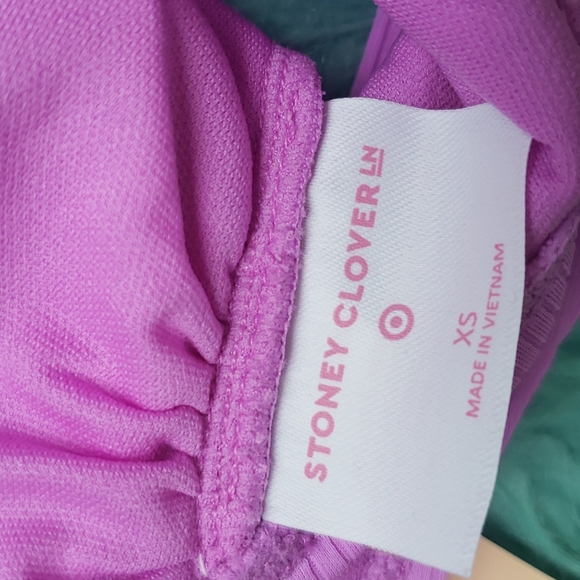 NWT Stoney Clover women's purple swim top xs - Picture 6 of 7